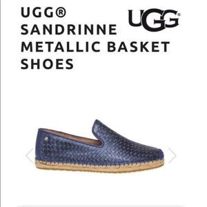 UGG Australia Sandrinne Metallic Basket Shoe Size 8